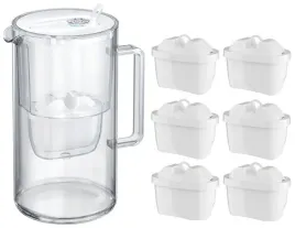 dzbanek-filtrujacy-aquaphor-glass-25l-szklany-bialy-6-filtrow
