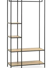 jysk-zestaw-do-przedpokoju-trappedal-dab-czarny-90x178-cm