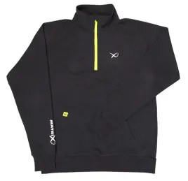 bluza-matrix-minimal-black-marl-1-4-zip-sweater-s