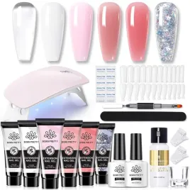 born-pretty-zestaw-startowy-polygel-z-lampa-uv-6-kolorow-pudelko