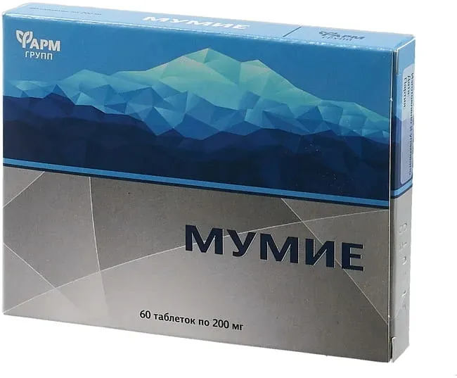 Mumio oczyszczone Shilajit 60 tab  0,2 g