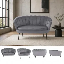 sofa-muszla-shell-w-szarym-welurze-na-czarnych-nozkach
