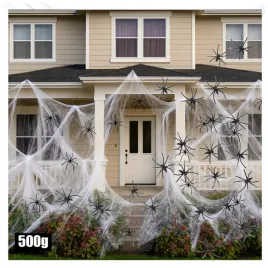 pajeczyna-halloween-500-g-25-pajakow-biala-rozciagliwa-dekoracja