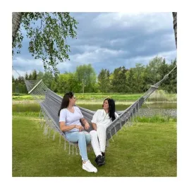 duzy-hamak-ogrodowy-boho-szary-z-drazkiem-2-osobowy-310-x-150cm