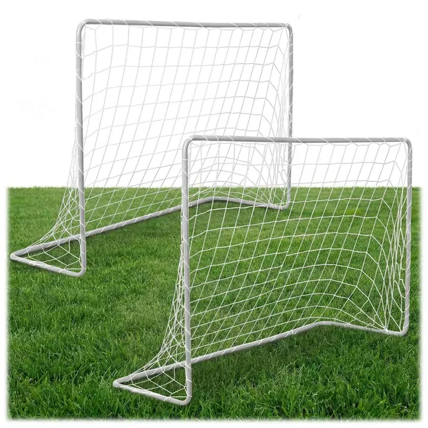Bramka piłkarska ZESTAW 2 szt. dla dzieci 183 x 122 cm NS-485 metalowa