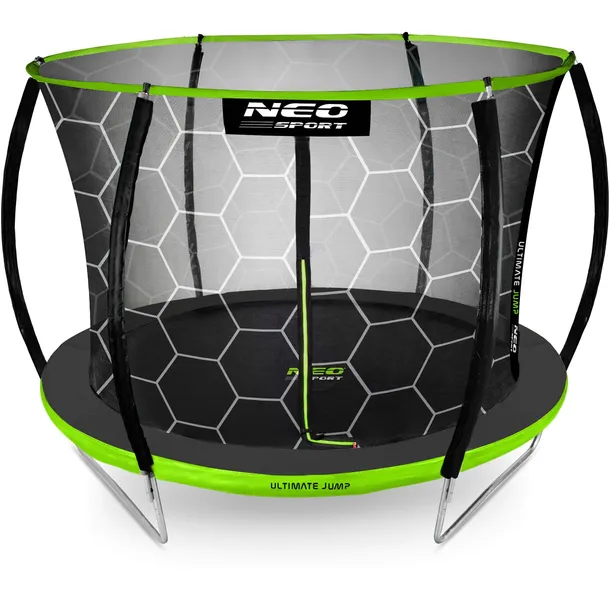 TRAMPOLINA OGRODOWA DLA DZIECI z SIATKĄ WEWNĘTRZNĄ 374cm 12ft NEOSPORT
