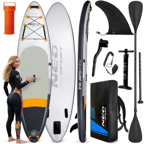 Deska SUP do pływania STAND UP PADDLE 320cm AKCESORIA ZESTAW NEO-SPORT