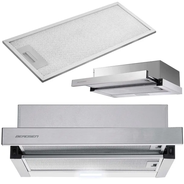 OKAP KUCHENNY TELESKOPOWY 60cm INOX BERDSEN 229