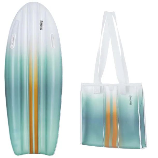 DMUCHANA deska DO PŁYWANIA materac plażowy Tahiti 183x71cm Bestway Surfing