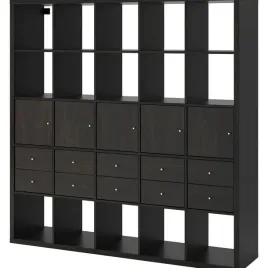 ikea-kallax-regal-z-10-wkladami-czarno-brazowy-182x182-cm