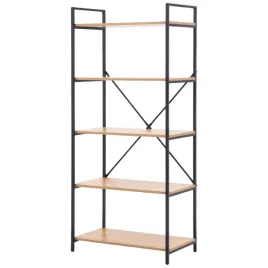regal-industrialny-80x165-cm-loftowy-dab-z-czarnym-metalem