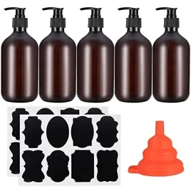 dozownik-do-mydla-5x-na-kosmetyki-kosmetykow-500-ml-brazowy-lazienki-zestaw