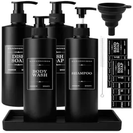 4x-dozownik-do-lazienki-butelki-na-szampon-odzywke-zel-05l-komplet-czarny
