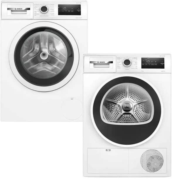 Zestaw Bosch Pralka WAN2415GPL + Suszarka WTH8627GPL