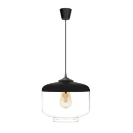 lampa-wiszaca-valentina-1a-czarno-transparentna-duzy-klosz-25cm-szklo-e27