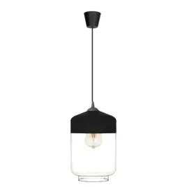 lampa-wiszaca-valentina-1b-przezroczysto-czarna-duzy-klosz-sloj-szklo-loft