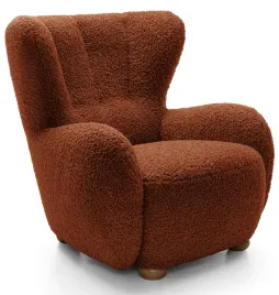 fotel-kubelkowy-milele-miedziany-boucle-nogi-dab