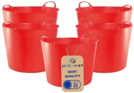 pojemnik-wiadro-kosz-elastyczny-flexi-42l-czerwony-gumowy-lekki-trwaly-5szt