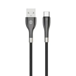 forever-kabel-sleek-usb-usb-c-10-m-3a-czarny