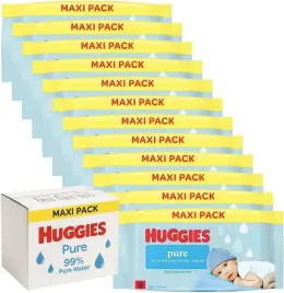 huggies-chusteczki-nawilzane-dla-dzieci-pure-12x60-sztuk-maxi-pack-720szt