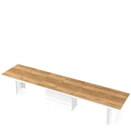 stol-rozkladany-kolos-dab-pradawny-bialy-polysk-160-412-cm