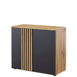 komoda-z-lamelami-malaga-dab-wotan-czarny-salon