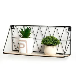 czarna-polka-wiszaca-scienna-industrialna-48x13-cm