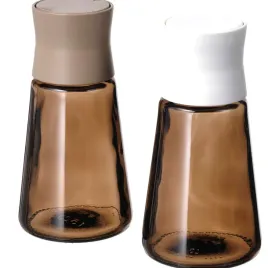 ikea-halvtom-solniczka-pieprzniczka-brazowe-szklo-12cm-2szt