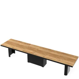 stol-rozkladany-kolos-dab-pradawny-czarny-polysk-160-412-cm