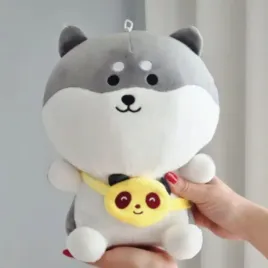 maskotka-pluszak-szary-pies-piesek-shiba-z-torebeczka-30cm