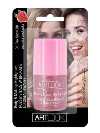 art-look-rozswietlacz-w-brokacie-do-ciala-i-twarzy-w-kulce-rozowy