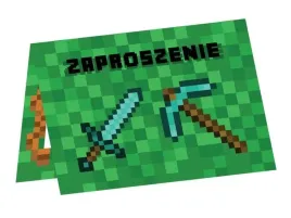 zaproszenia-piksele-creeper-6-sztuk-akcesoria