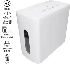 ultra-cicha-40db-niszczarka-do-papieru-proeasy-pcw-1506q-p5-25-x-12-mm