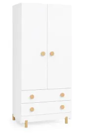 szafa-dziecieca-biala-do-pokoju-60x156-2-szuflady-drazek-pojemna-garderoba