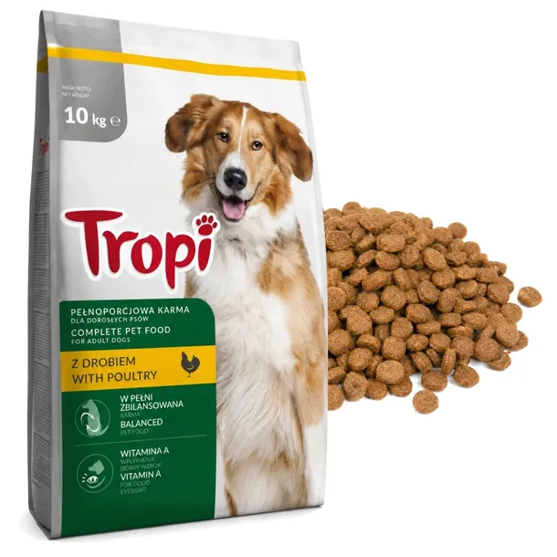 SUCHA KARMA DLA PSA Z DROBIEM KURCZAKIEM WITAMINAMI 10KG