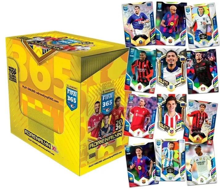FIFA 365 2026 ADRENALYN XL PANINI 50 kart w tym 20 specjalnych + 1x