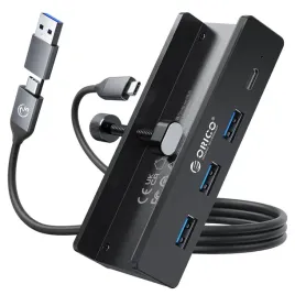 orico-aktywny-hub-usb-c-5gbps-15w-przykrecany-3x-usb-a-usb-c-czarny