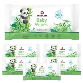 baby-wipes-chusteczki-nawilzane-wodne-dla-dzieci-99percent-wody-opharm-6-x-64-s