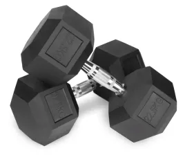 hantle-stale-2x225kg-zeliwne-gumowane-zestaw-45kg-hex-do-treningu