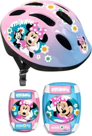 myszka-miki-minnie-zestaw-kask-4-ochraniacze-rower
