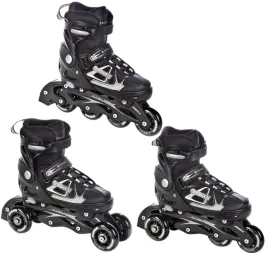 rolko-wrotki-3w1-regulowane-raven-spirit-black-white-40-43