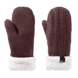 rekawiczki-damskie-jack-wolfskin-highloft-jednopalczaste-zimowe-brazowe