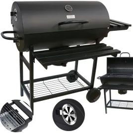 grill-weglowy-ogrodowy-beczka-pokrywa-popielnik-polki-przenosny-stylowy