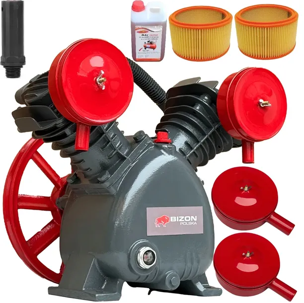 KOMPRESOR 10 BAR olejowy 2065 pompa powietrza sprężarka olejowa 500 L/min