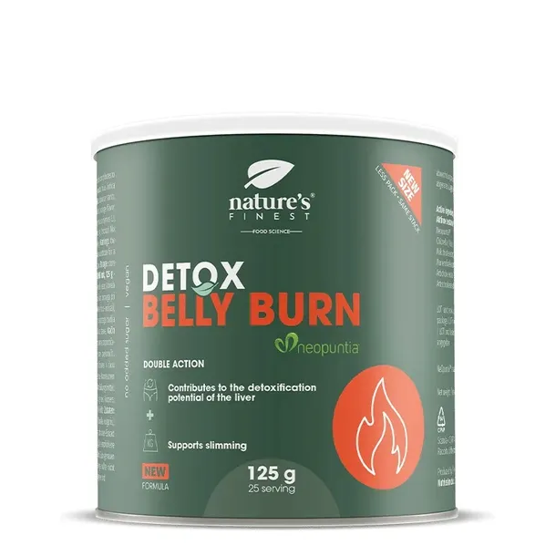 Detoks Belly Burn z Chlorellą & Ostropestem Plamistym- Nature's Finest 125g