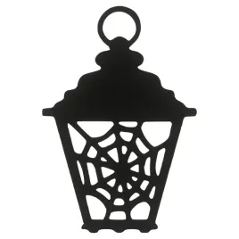 drewniana-zawieszka-dekor-czarny-lampion-z-pajeczyna-halloween-ze-sklejki