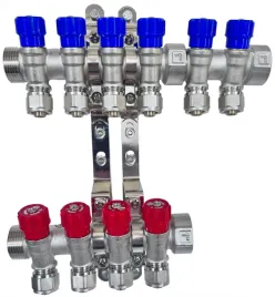 x-home-rozdzielacz-pex-1-x-16-mm-6-obwody-wody-zimnej-4-obwody-cieplej