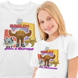 koszulka-dziecieca-roblox-steal-a-brainrot-dla-fana-gry-prezent-dla-dziecka