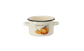 garnek-emaliowany-2-l-dynia-16-cm-kremowy-6086