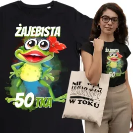 damska-koszulka-prezent-na-50-urodziny-dla-kobiety-torba-gratis